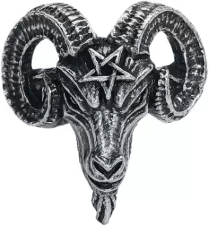 image of Alchemy Gothic Baphomet Ring multicolor