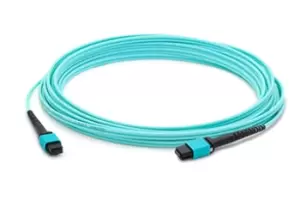 image of AddOn Networks ADD-MPOMPO-5M5OM4LZ fibre optic cable 5m MPO OM4...