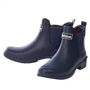 image of Barbour Womens Wilton Wellington Boots Navy 4