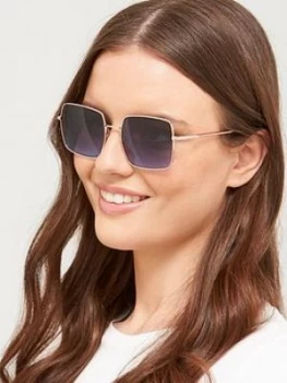 Image of LOVE MOSCHINO Square Sunglasses, Gold, Women