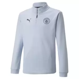 Puma Manchester City FC Zip Top Juniors - Blue