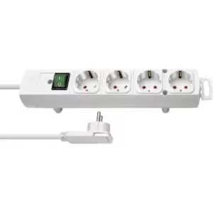 image of Brennenstuhl 1153120100 Power strip (+ switch) 4x White CEE plug