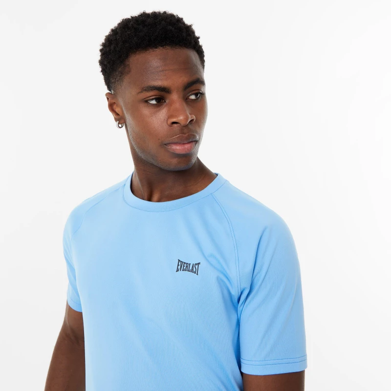 Image of Everlast Essential Poly T-Shirt Mens - Blue Blue S
