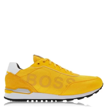 Image of Hugo Boss Parkour Nylon Runner Trainers Yellow/White 747 Men