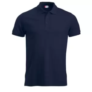 image of Clique Mens Manhattan Polo Shirt (XS) (Dark Navy)