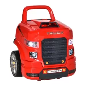 Image of Homcom Kids Truck Engine Toy Set W/ Horn Light Car Key For 3-5 Years Old Red