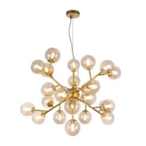 Image of Dallas Ceiling Pendant Lamp Gold, 24 Light, G9