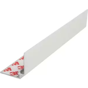 Image of AluSplash 610mm Corner Profile Internal Aluminium in Silver