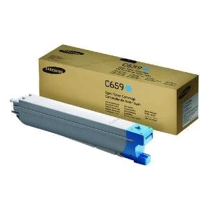 Image of Samsung CLT C659S Cyan Laser Toner Ink Cartridge
