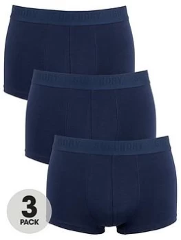 Image of Superdry Trunk Multi Triple Pack - Navy, Size L, Men