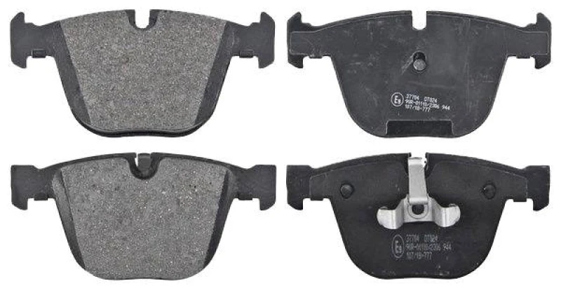 Image of A.B.S. 37704 Brake pad set prepared for wear warning indicator Brake Pad Set,disc brake (402)