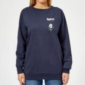 Image of Popeye Anchor Womens Sweatshirt - Navy - L