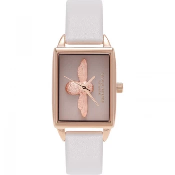 image of 3D Bee Blush Dial Blush & Rose Gold Ladies Watch