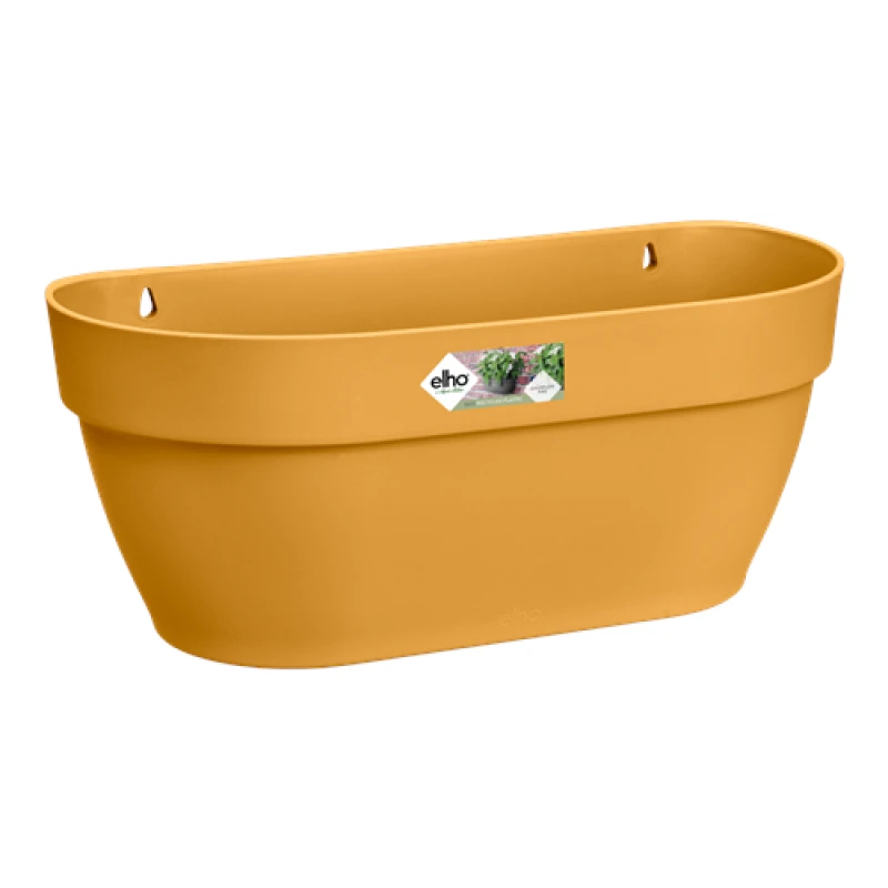 Image of Elho Vibia Campana Wall Basket 35cm - Honey Yellow