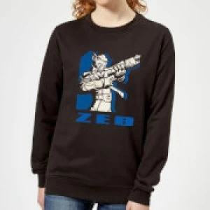 Image of Star Wars Rebels Zeb Womens Sweatshirt - Black