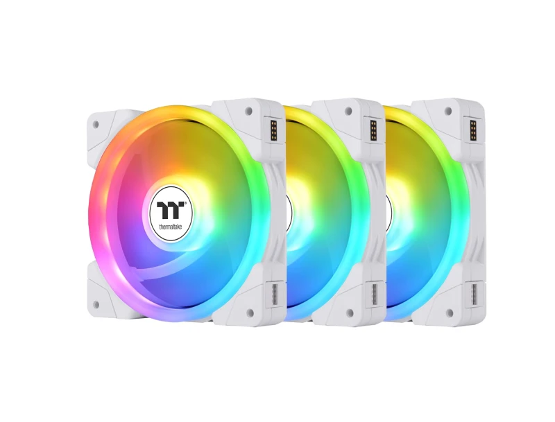 Image of Thermaltake Lufter Swafan EX14 ARGB 3-Fan-Pack White retail