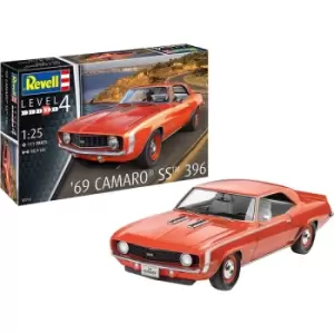 Image of Revell 07712 '69 Camaro SS 1:25 Scale Model Kit, Unpainted