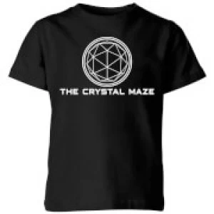 Image of Crystal Maze Logo Kids T-Shirt - Black - 11-12 Years