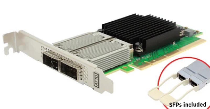 Image of Atto Dual Channel 10/25/40/50/100GbE x16 PCIe 3.0 - Low Profile - Inte