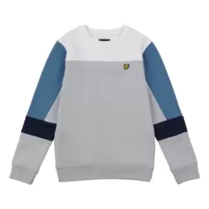 Image of Lyle & Scott Kids Cut and Sew BB Crew Neck Sweat - High Rise - 5/6