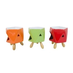 Image of Abstract Ceramic Oil Burner with Feet