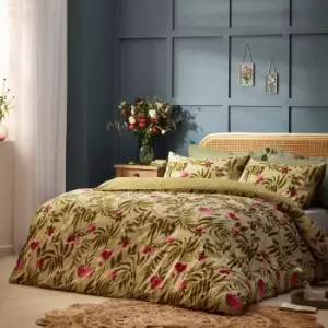 Image of House of Bloom Poppy Floral Duvet Cover Set