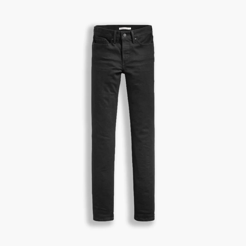 Image of Levis 314 Shaping Straight Jeans - Black 28 S