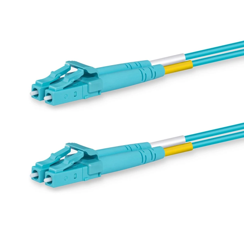 Image of Lanview LVO231301 InfiniBand/fibre optic cable 2m 2x LC OM3 Aqua colo
