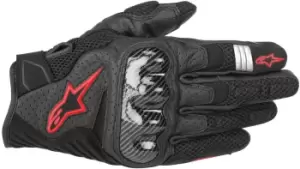 Image of Alpinestars SMX 1 Air V2 Gloves, black-red Size M black-red, Size M