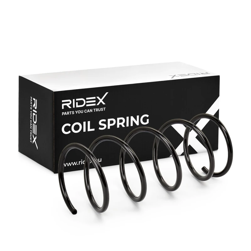 Image of RIDEX 188C0208 Coil spring Front Axle Coil Spring (188)