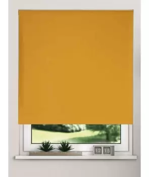 Image of NewEdgeBlinds Blackout Roller Blinds Ochre 105cm Width x 165cm Length