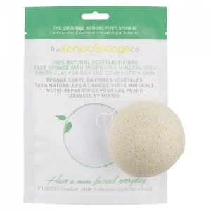 The Konjac Sponge Konjac Facial Puff Sponge French Green Clay