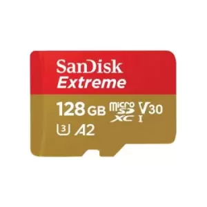 Image of SanDisk Extreme 128GB MicroSDXC UHS-I Class 10