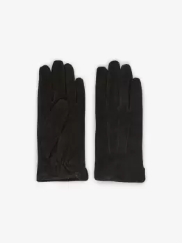 image of PIECES Suede Gloves Women Black