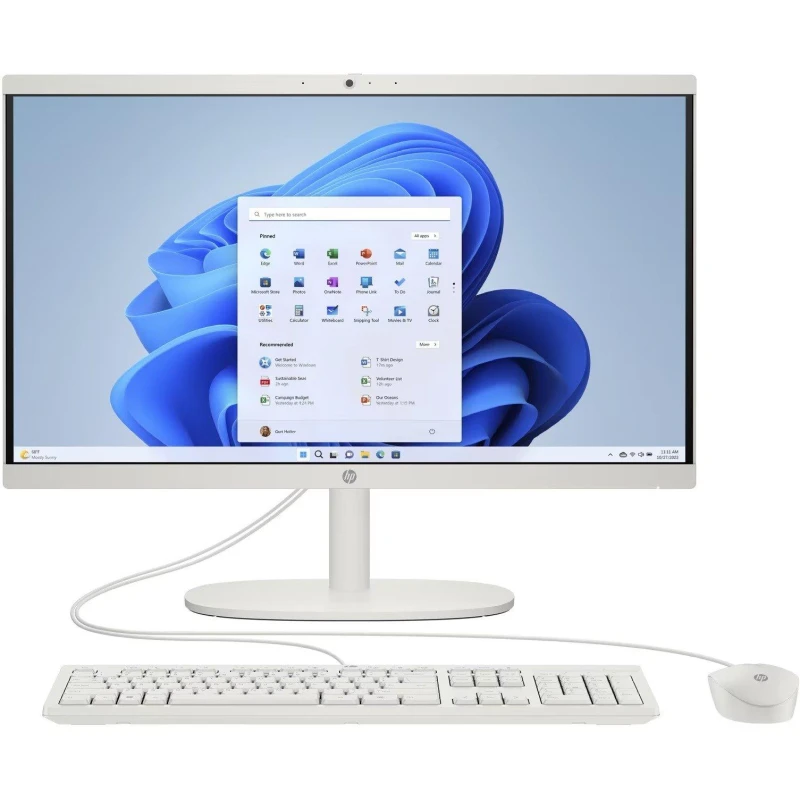 Image of HP 22-dg0006na Intel N N100 54.5cm (21.4") 1920 x 1080 pixels A
