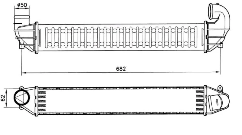 Image of NRF 30139A Intercooler Intercooler,charger (468)