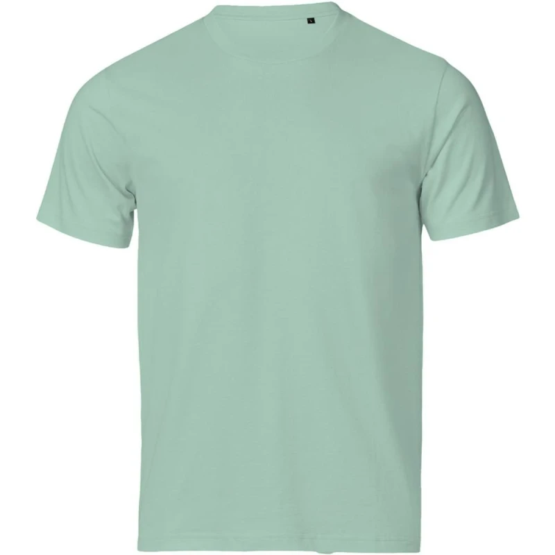 Image of TEE JAYS Mens Unlabeled Luxury T-Shirt in Mint Size: XS Mint Male XS