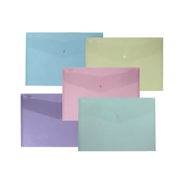 Image of Snopake Reborn Polyfile Foolscap Assorted (Pack of 5) 15914