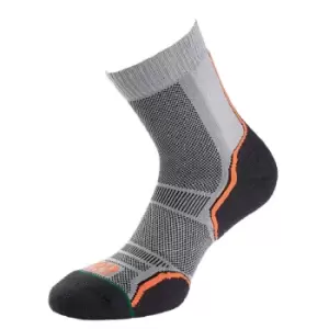 Image of 1000 Mile Unisex Adult Trail Socks (Pack of 2) (XL) (Silver/Black)