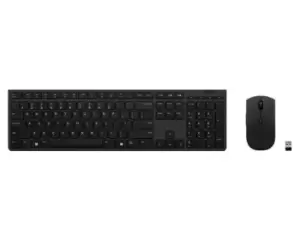 image of Lenovo 4X31K03967 keyboard Mouse included RF Wireless + Bluetooth QWERTY UK English Grey