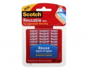 Image of 3M Scotch Reusable Tabs Pack of 18