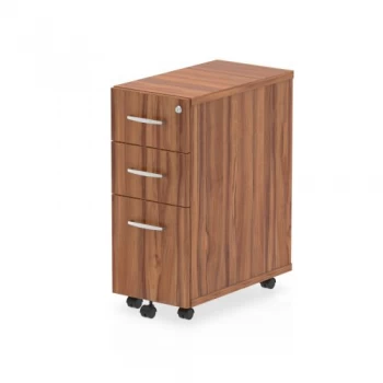 Image of Trexus Tall Narrow Mobile Pedestal 300x550x695mm Walnut Ref I001652