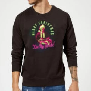 Image of National Lampoon Merry Christmas Clark Griswold Christmas Sweatshirt - Black