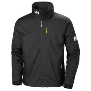 Image of Helly Hansen Mens Crew Midlayer Hooded Sailing Jacket Black XL