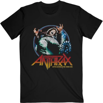 Image of Anthrax - Spreading Vignette Unisex Large T-Shirt - Black