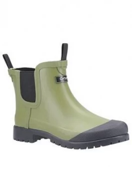 image of Cotswold Blenheim Welly, Green/Black, Size 6, Women