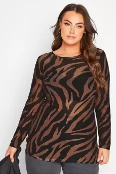 Image of Long Sleeve Mesh Top