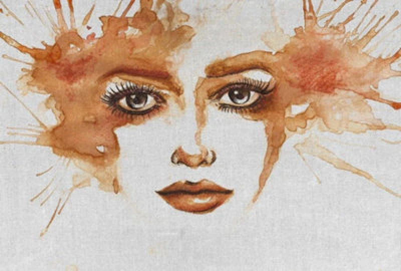 Image of As Creation Watercolour Face 1 Digital Mural 400Cm X 270Cm