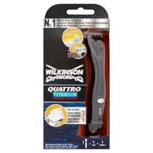 Image of Wilkinson Sword Quattro Titanium Precision Razor
