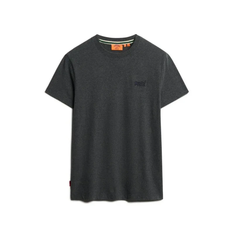 Image of Superdry Essential Logo EMB T-Shirt Eclipse Navy/Olive Feeder XL